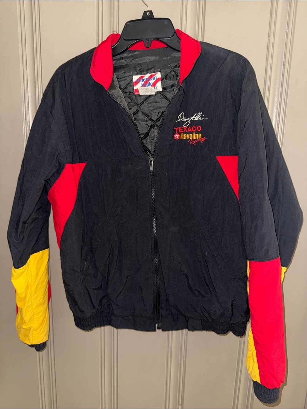Vintage Davey Allison Texaco Havoline Racing NASCAR Jacket Embroidered Size M